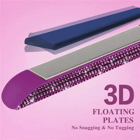 Hair Straightener Curler Bling Diamond - Zanyaa