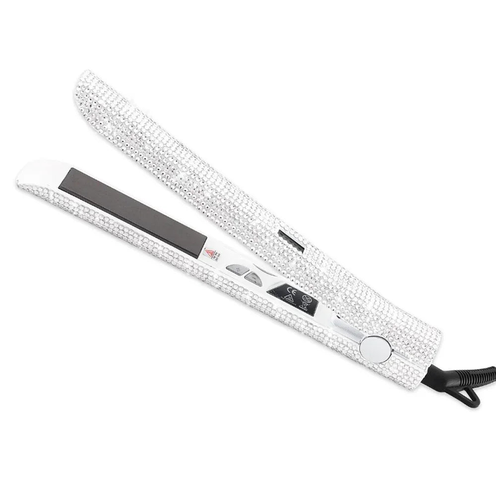 Hair Straightener Curler Bling Diamond - Zanyaa
