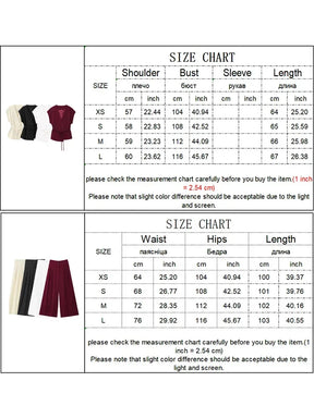 Trouser Suits Sleeveless V-Neck