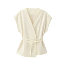 Trouser Suits Sleeveless V-Neck